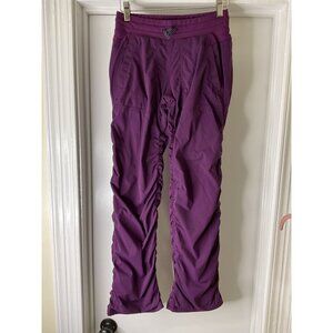 Ivivva By Lululemon Live to Move Purple Rouched Lined Pants Dance Studio Size 12
